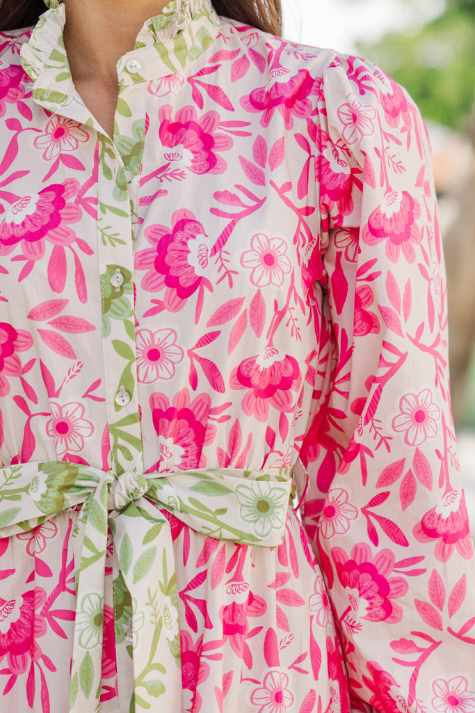 Put You First Maxi Dress Terracotta Floral main image 0
