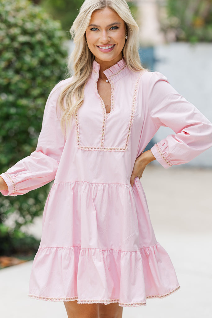 pink long sleeve babydoll dress Always On My Mind Taglia:56 look-chara-low-cross-back-mini-dress-rust its a throw Cadence Beaded Halter Satin