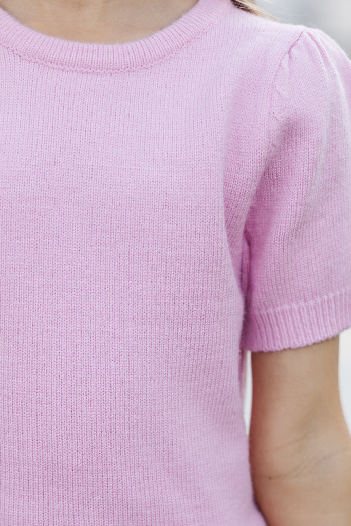 Short Sleeve Atelier Sweater - Neon Pink main image 0
