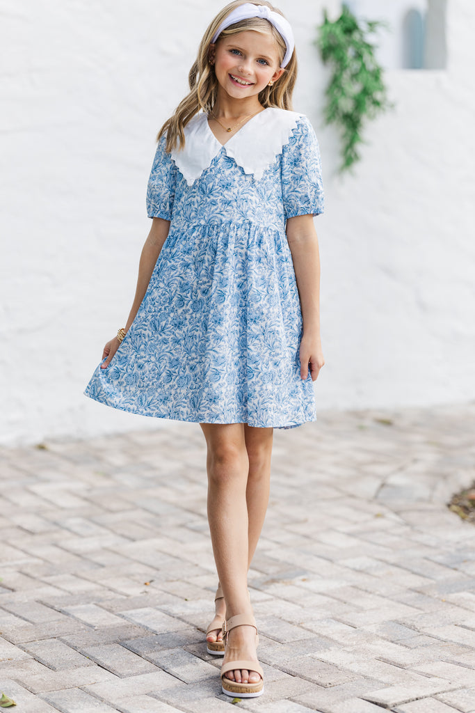 blue toile mini dress AvA Women's Sophia Mini Mesh Dress in Toile Reef – AlavonAuersperg.com main image 0