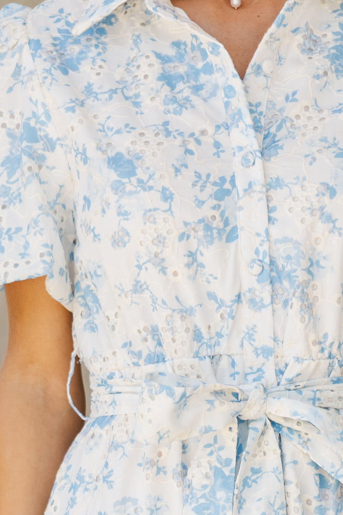 Wait For Daylight Light Blue Floral Eyelet Maxi Dress Shop the Mint Wait For Daylight Light Blue Floral Eyelet Maxi Dress Shop the Mint
