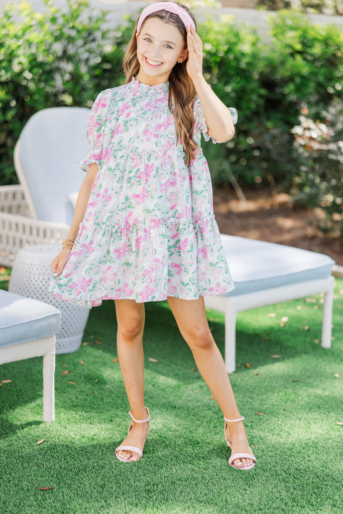 Girls: The Tansey Fuchsia Floral Dress  Shop the Mint