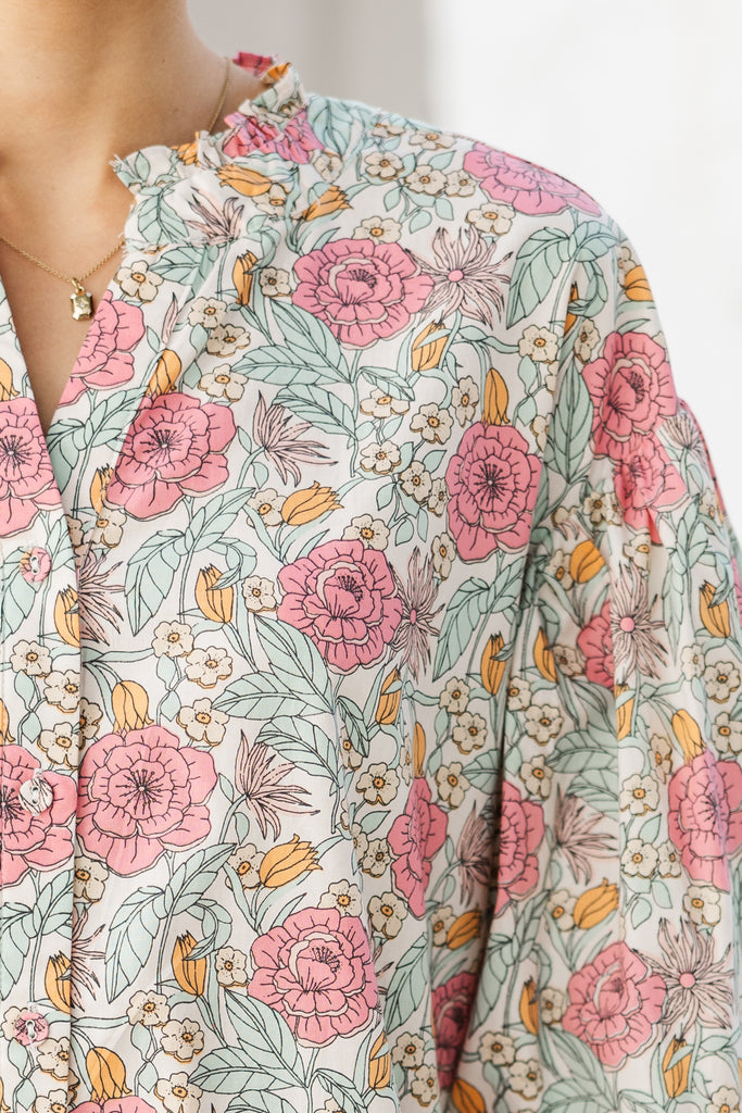 PINK PETAL WHISPER | MATERNITY COTTON MAXI ANKLE LENGTH