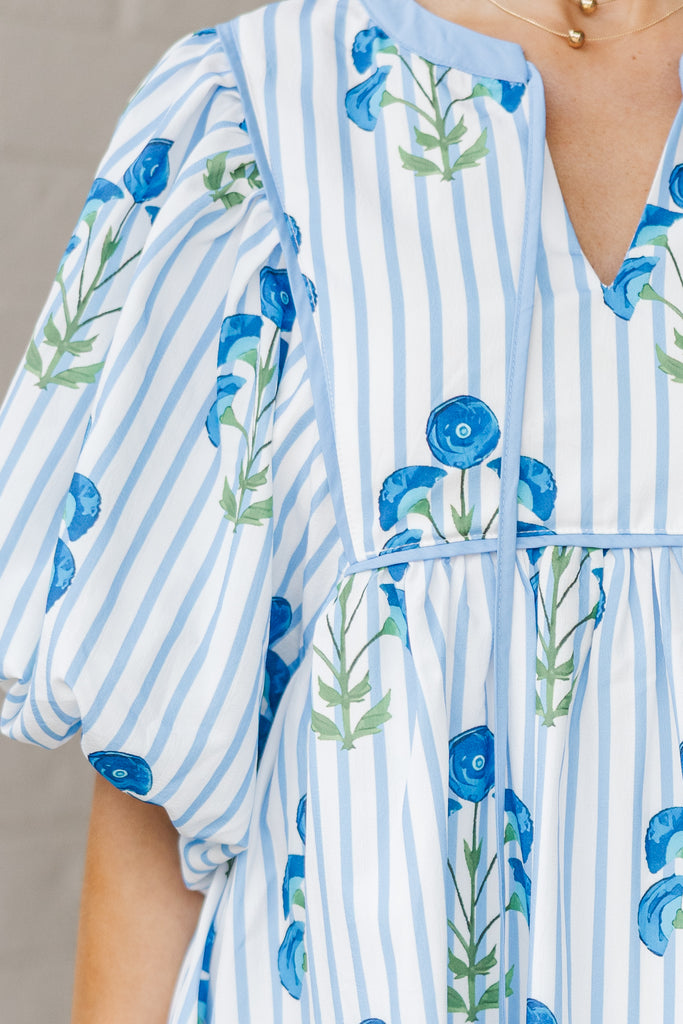 The ‘Liv’ Dress | Blue | Ore-Order