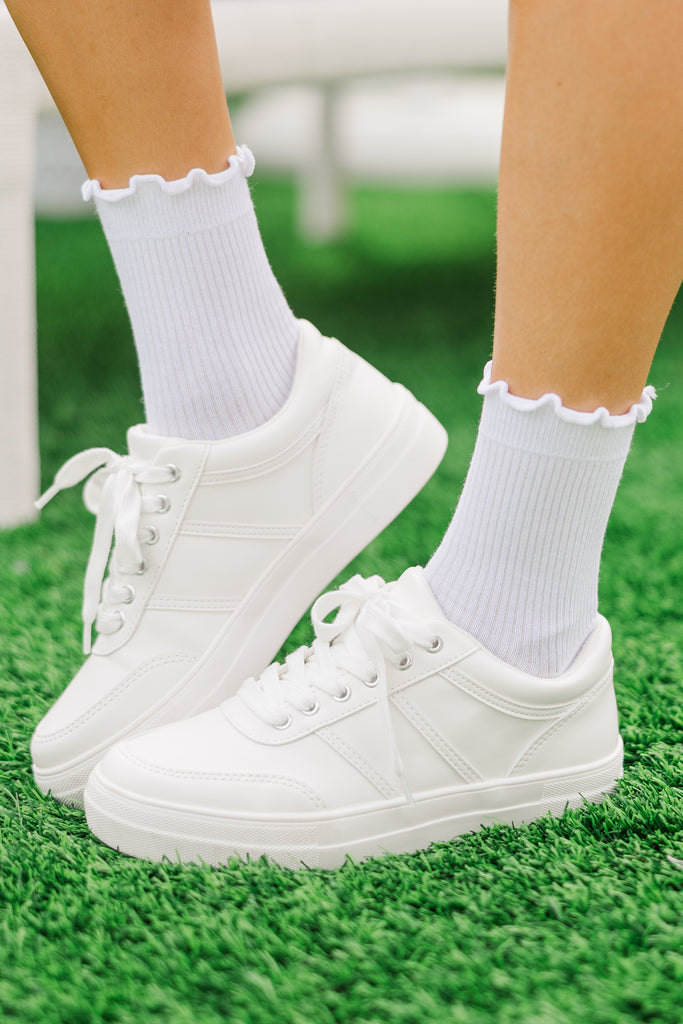 All In A Day White Ruffle Socks Shop the Mint — free download