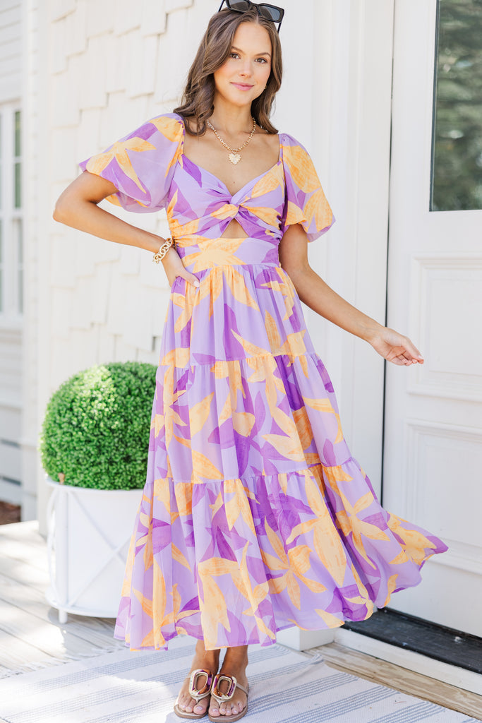 Sunset Serenade Lavender Floral Midi Dress Shop the Mint Sunset Serenade Lavender Floral Midi Dress Shop the Mint