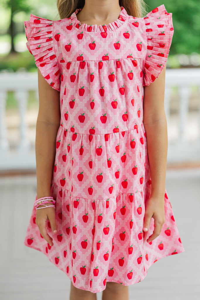 open lace back dress Pink Chicken Girls' Rowan Dress – Saint Bernard main image 1