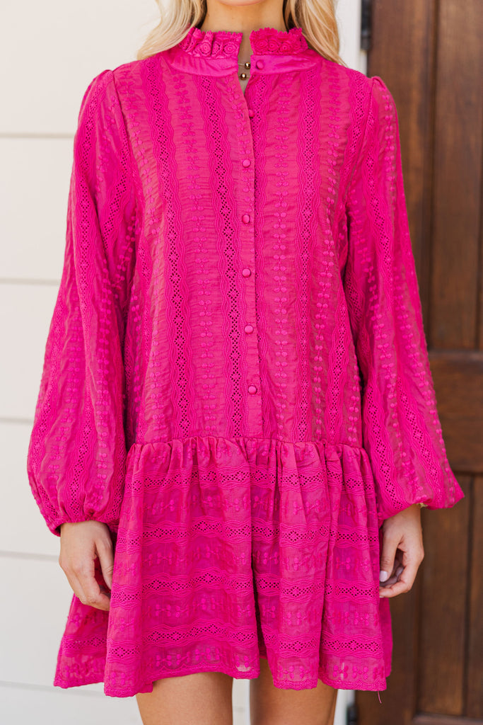 Fate: Now You Can Magenta Lace Dress  Shop the Mint