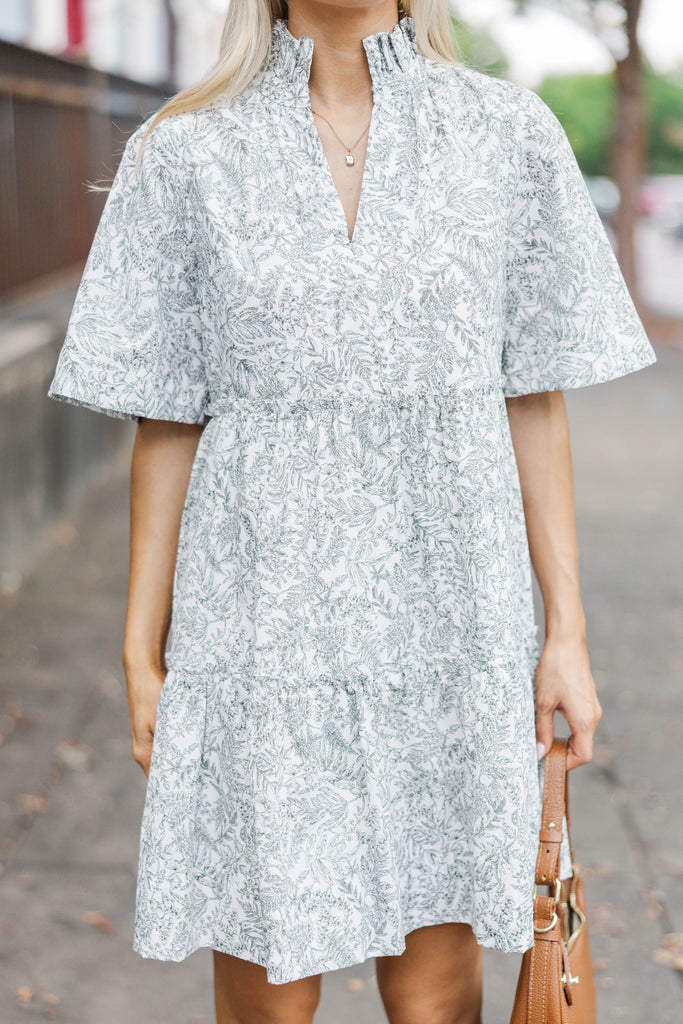 Feeling Your Best Green Toile Dress  Shop the Mint