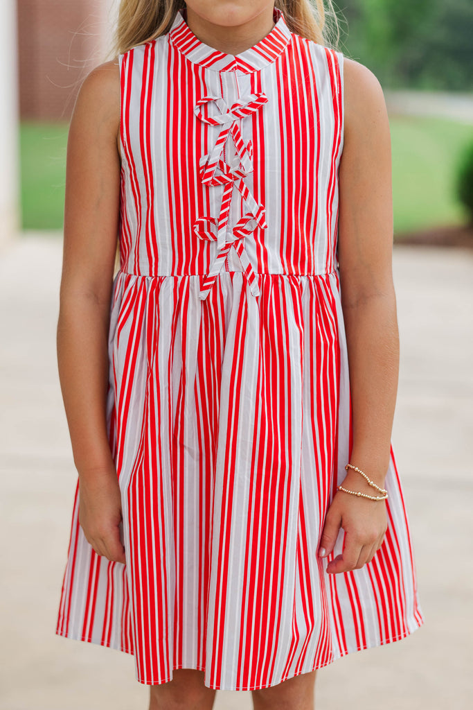 Girls: The Ariana Red Striped Sleeveless Dress Shop the Mint Girls: The Ariana Red Striped Sleeveless Dress Shop the Mint