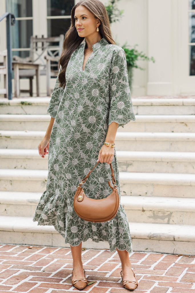 day keeper midi dress Ditsy Milkmaid Midi Dress