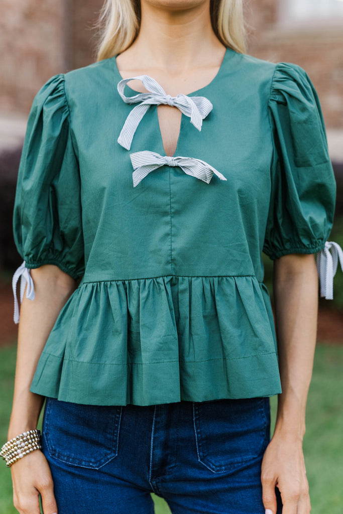 Pine And Proper Teal Green Babydoll Top – Shop the Mint