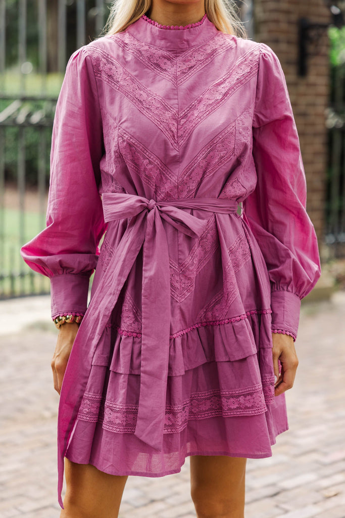 lavender haze shirt dress Lavender Haze Ombre Dress Atal The Label