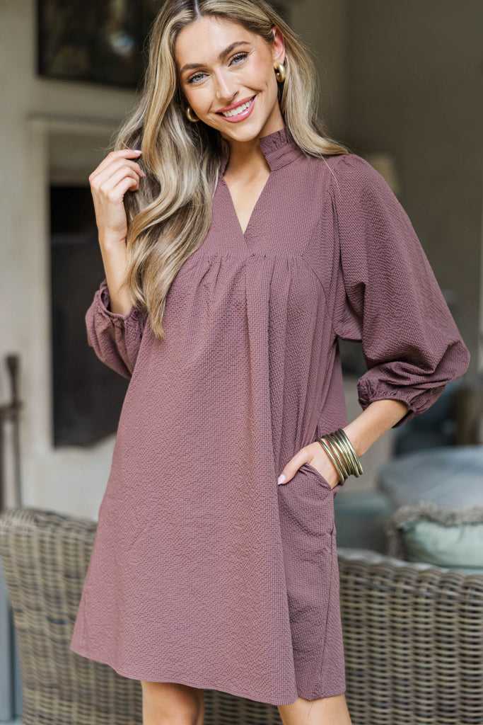 Above And Beyond Brown Shift Dress – Shop the Mint