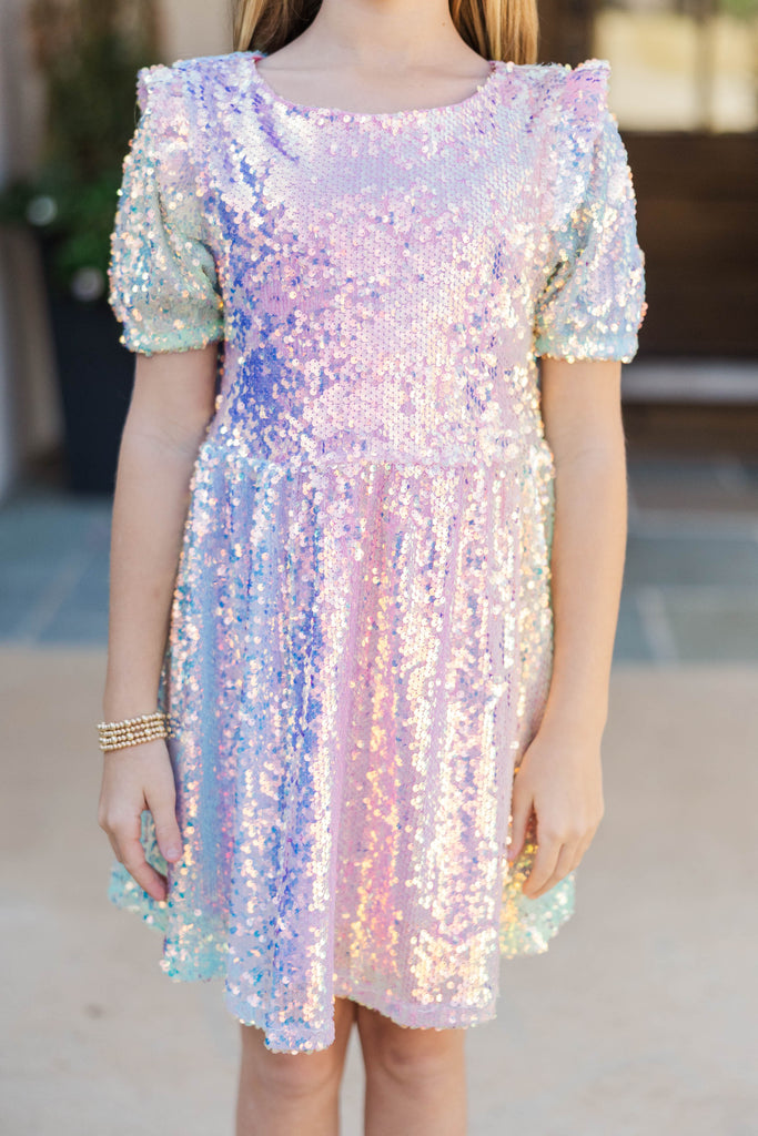 Girls: The Eloise Rainbow Sequin Dress – Shop the Mint