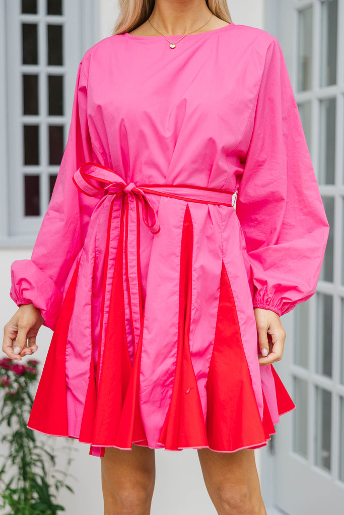 Stay Close Pink & Red Dress  Shop the Mint