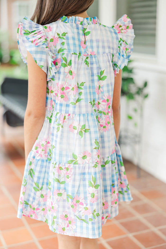 blue gingham babydoll dress Girls: Sweet Nature – Shop the Mint Modelyn Women's Elegant Romantic horizon Size:40S brunch dates Style keywords