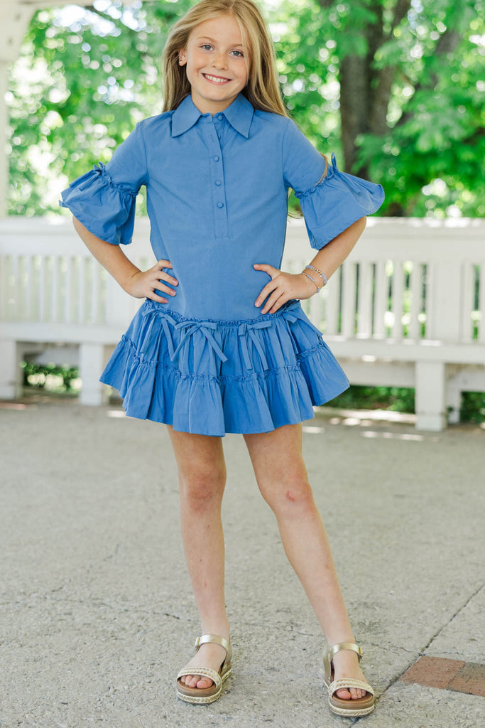 blue dress girl Girls: In A New Light Dress, (8/10) - The Mint Julep Boutique Size:us8 Blue Princess Cinderella Costume 38 / 15 OVINYER Dress Vintage For