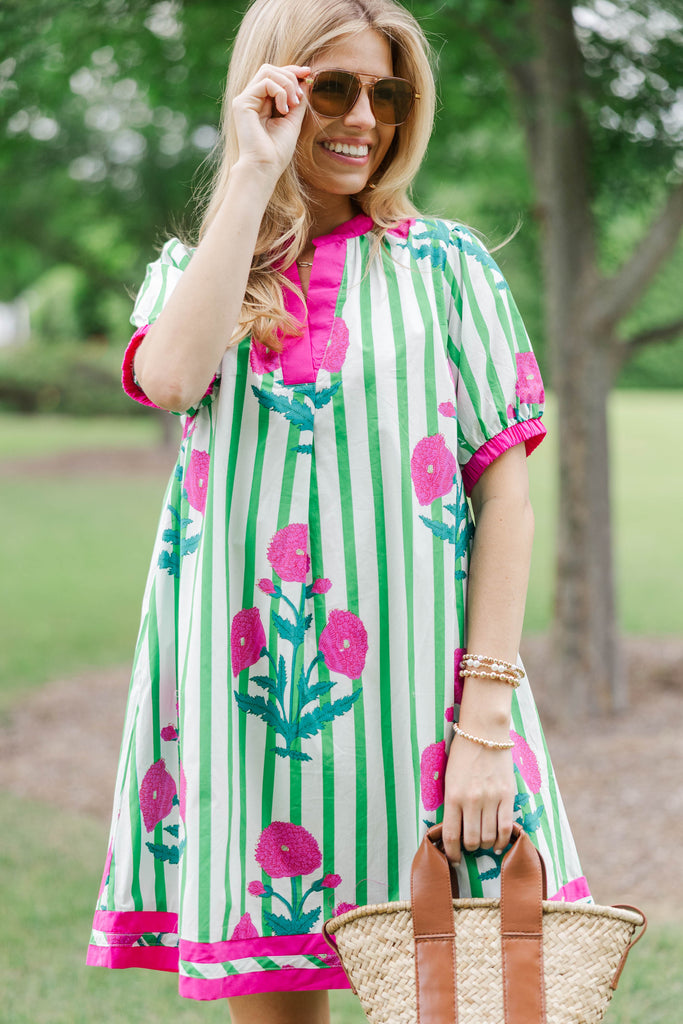 Can't Say No Green Medallion Dress – Shop the Mint