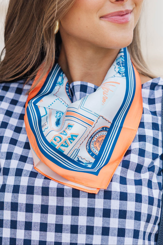 Auburn University Navy Campus Toile Silk Scarf – Shop the Mint