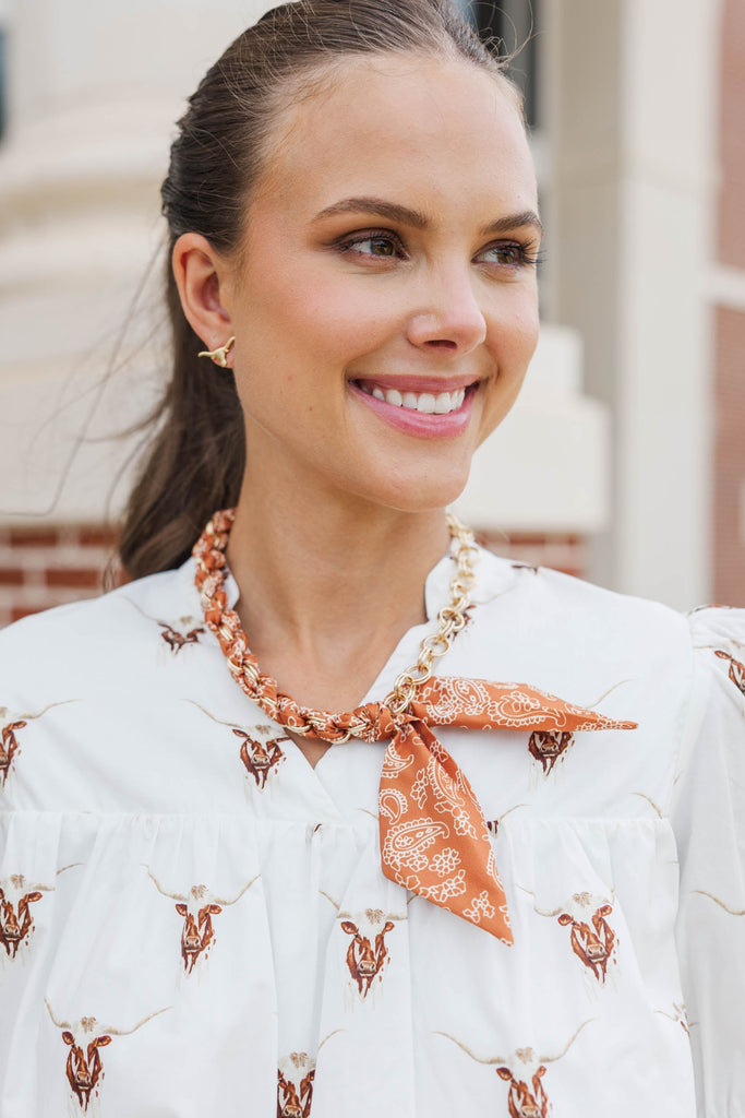 Love This Moment Orange Necklace – Shop the Mint