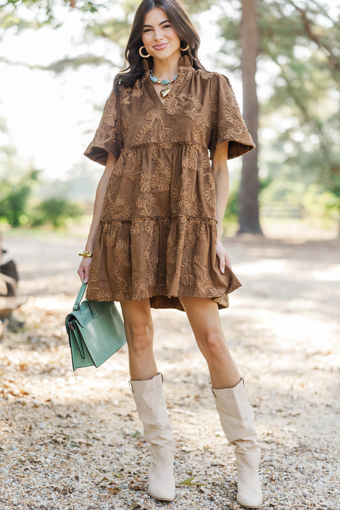 kristin dress in brown stretch suede reviews Feeling Your Best – Shop the Mint calf sweet spot