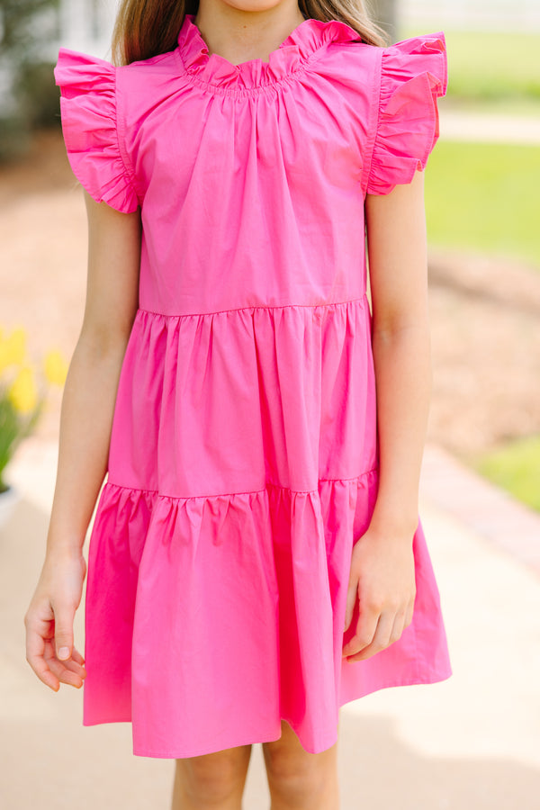 Girls: What Dreams Are Made Of Pink Ruffled Dress