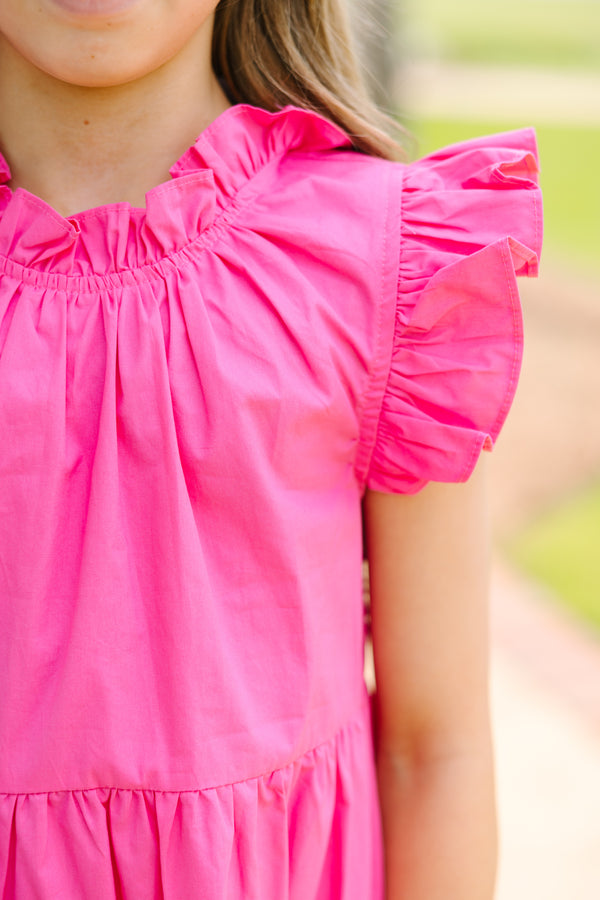 Girls: What Dreams Are Made Of Pink Ruffled Dress