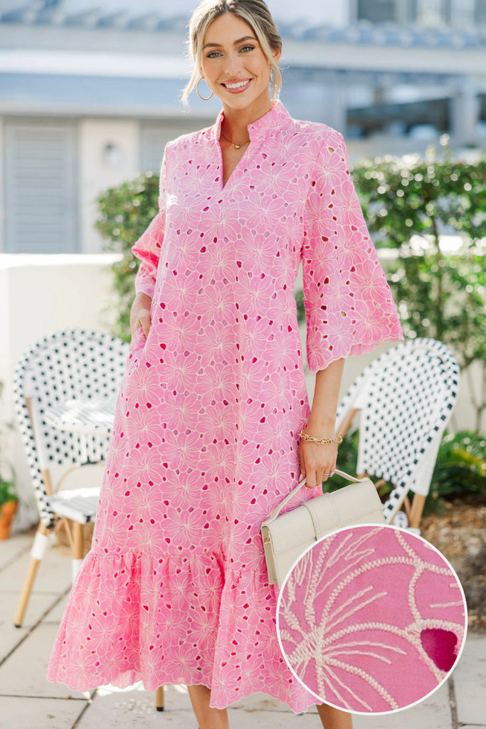 midi pink summer dresses for women Pink Midi Dresses
