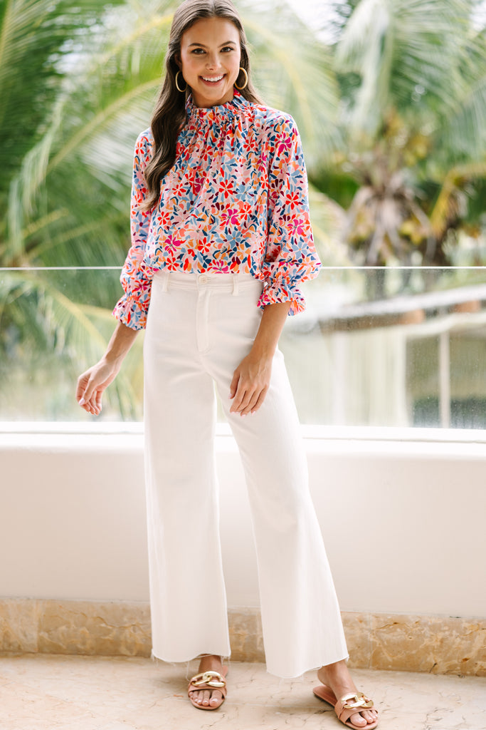 Tried and True White Floral Blouse – Shop the Mint