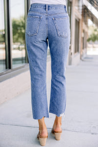 distresses crop jeans