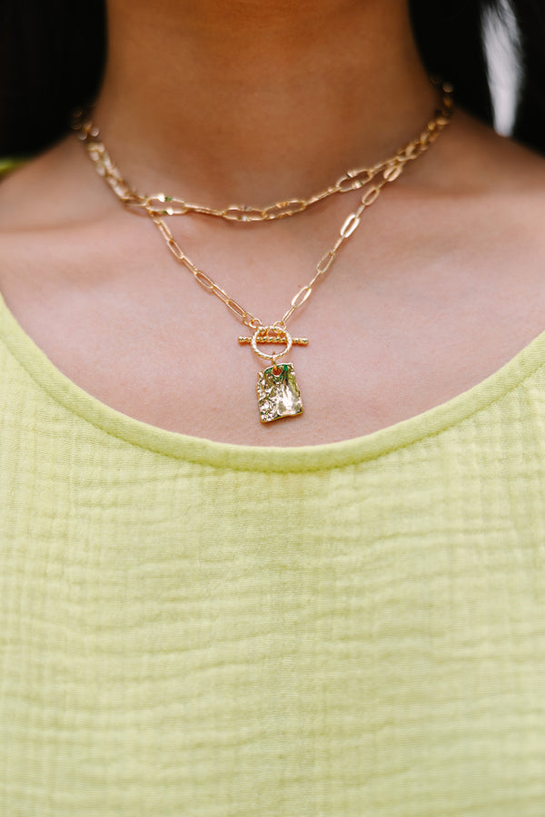 All Your Idea Gold Layered Necklace