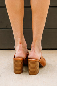 brown peep toe botties