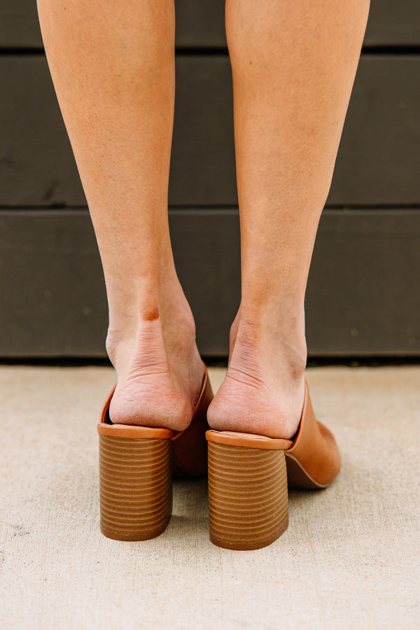 brown peep toe botties