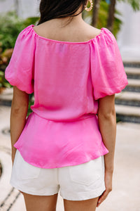 Perfect Love Pink Pleated Top
