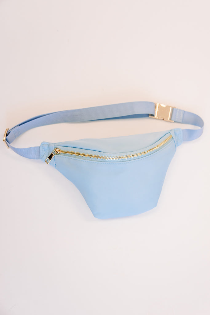 Ready For Action Light Blue Varsity Fanny Pack – Shop the Mint