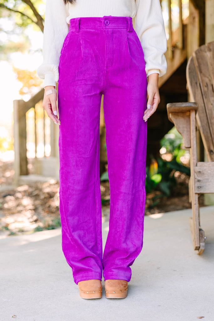 No Limits Magenta Purple Corduroy Pants – Shop the Mint