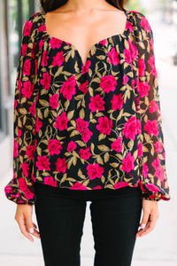 feminine floral blouse