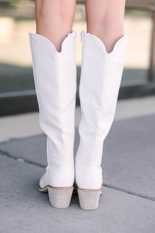 shop white cowgirl boots, white boots, boutique boots, cute boots