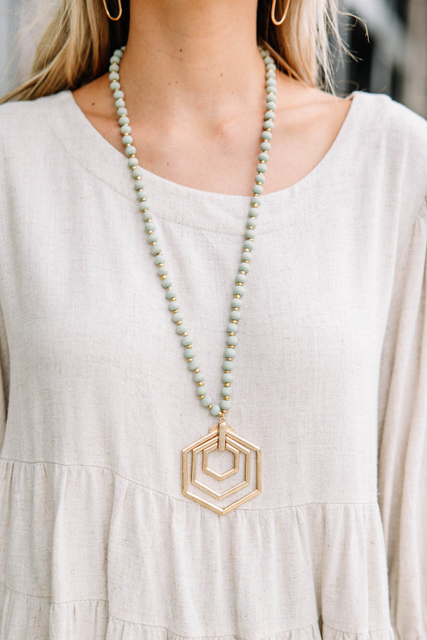 Let It Go Green Necklace