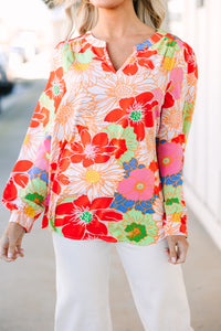 All You Need Blush Pink Floral Blouse
