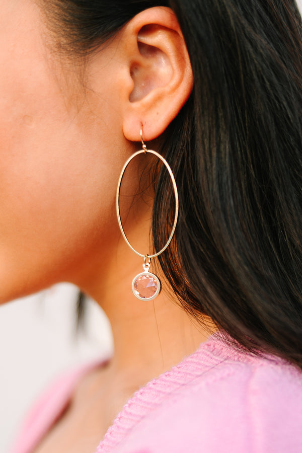 cute pink earrings