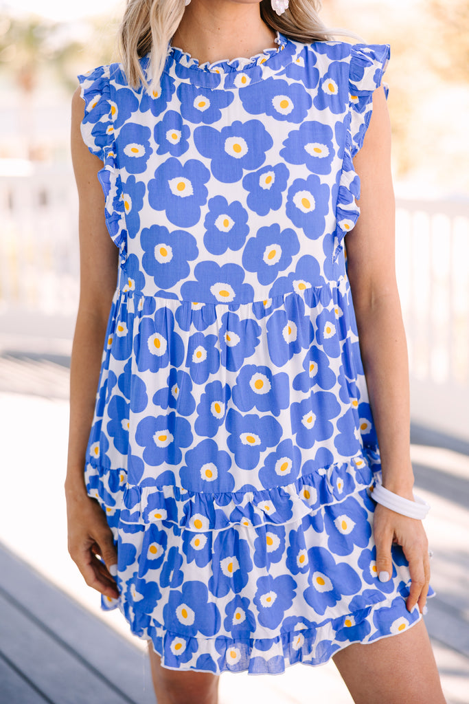 Find You Well Blue Floral Babydoll Dress Shop the Mint