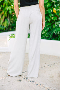 Can't Stop Taupe Brown Linen Pants