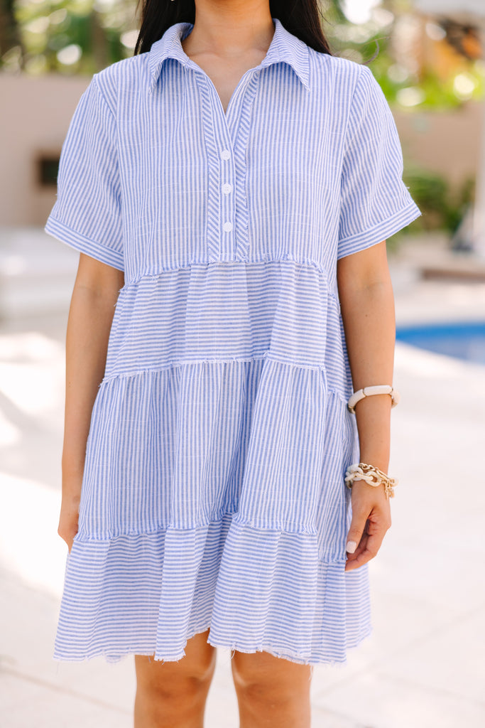 Blue Baby Doll in Striped Dress main image 0