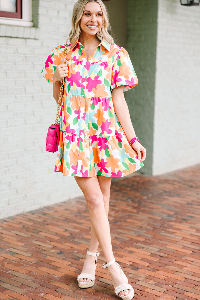 Play It Up Pink Floral Babydoll Dress – Shop the Mint