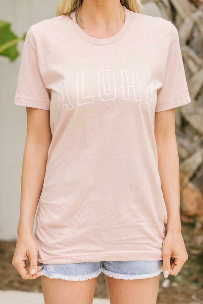 Aloha Peach Graphic Tee - Boutique Graphic Tees – Shop the Mint