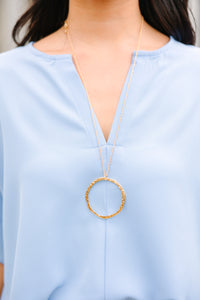 gold pendant necklace, long necklace, versatile necklace, boutique accessories, boutique jewelry