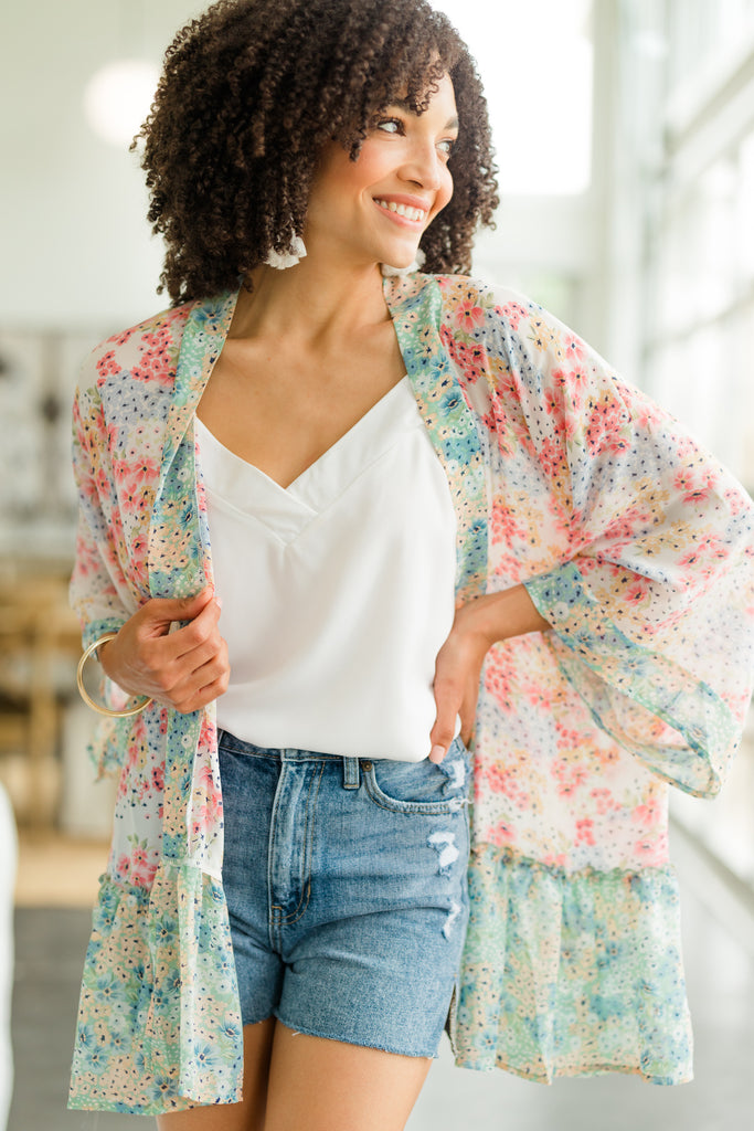 Ditsy Rose Kimono Set main image 0