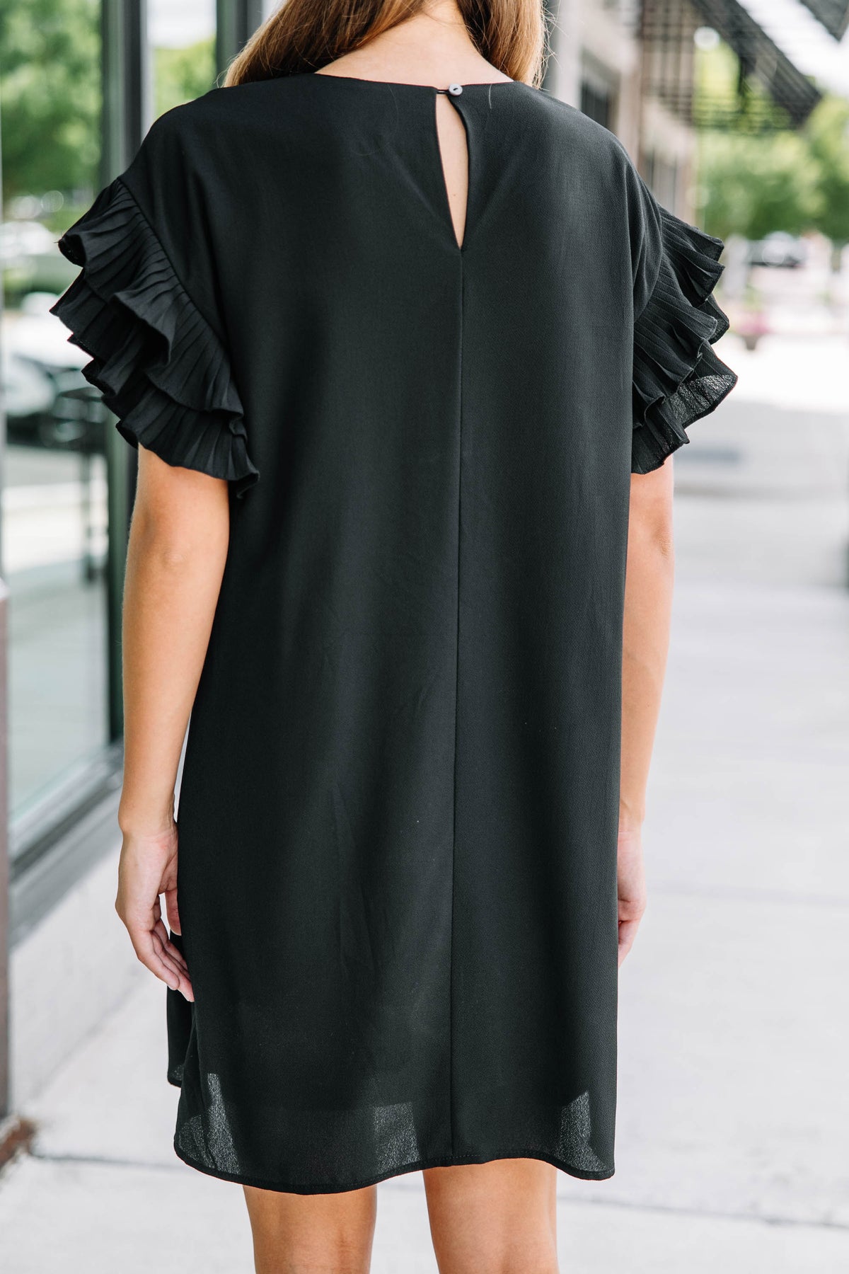 What A Vision Black Ruffled Dress – Shop the Mint